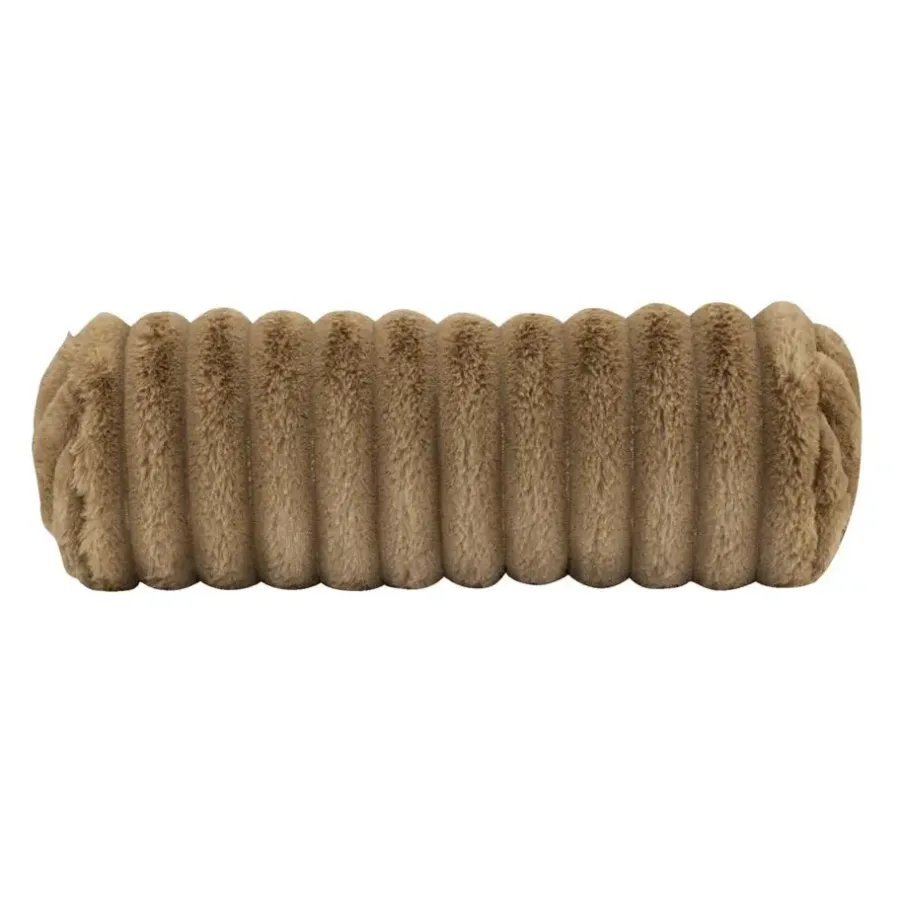 Sierkussens-Leen Bakker Sierkussenrol Bouke - taupe - 42xØ15 cm