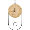 Leen Bakker SIERRE - Wandklok - Lichtbruin - MDF