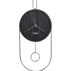 Klokken-Leen Bakker SIERRE - Wandklok - Zwart - MDF