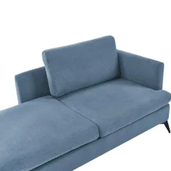 Leen Bakker SIEVOZ - Chaise longue - Blauw - Rechtszijdig - Polyester