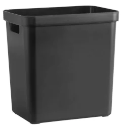 Opbergboxen-Leen Bakker Sigma home box 25 liter - zwart - 35,2x25,3x36,3 cm