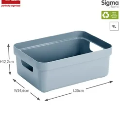 Sunware Sigma home opbergbox 9L blauw