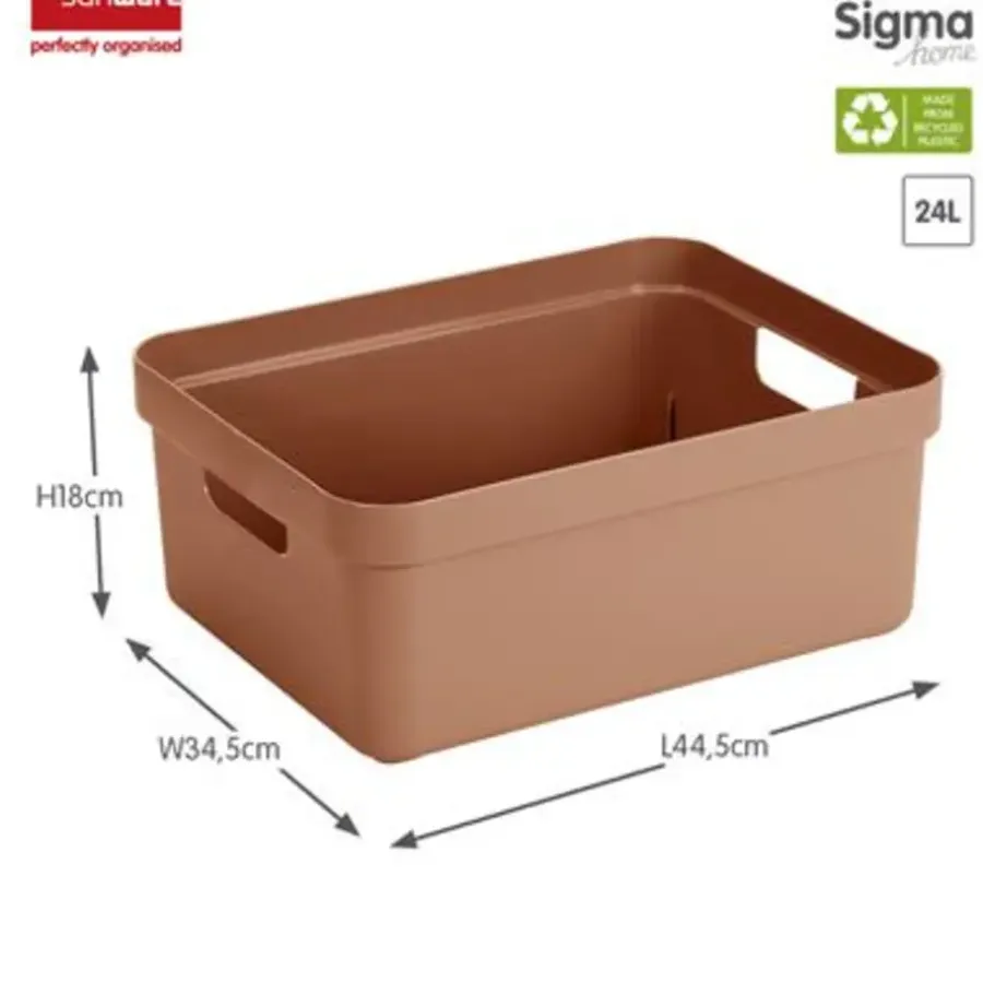 Sunware Sigma home opbergbox 24L terra