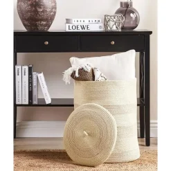 Beliani SILOPI - Mand - Beige - Katoen