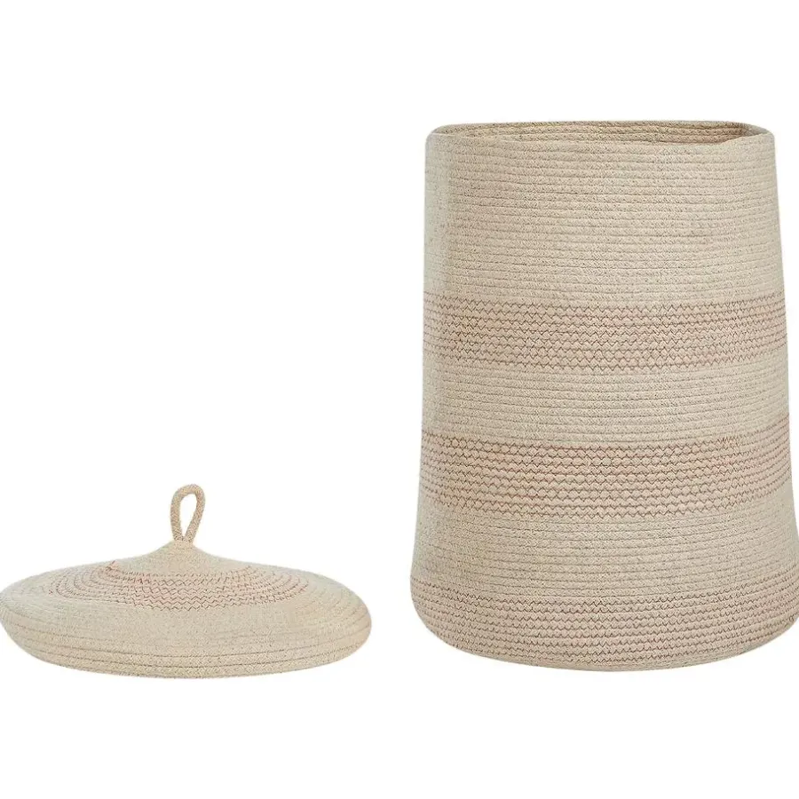 Beliani SILOPI - Mand - Beige - Katoen