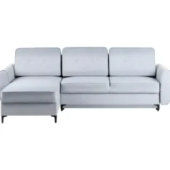 Leen Bakker SIMRIS - Hoekslaapbank - Blauw - Rechtszijdig - Polyester
