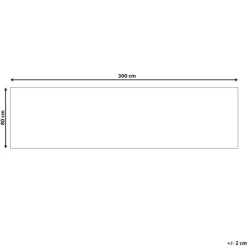 Tapijtlopers En Keukenlopers-Beliani SINANKOY - Loper tapijt - Zwart - 80 x 300 cm - Jute