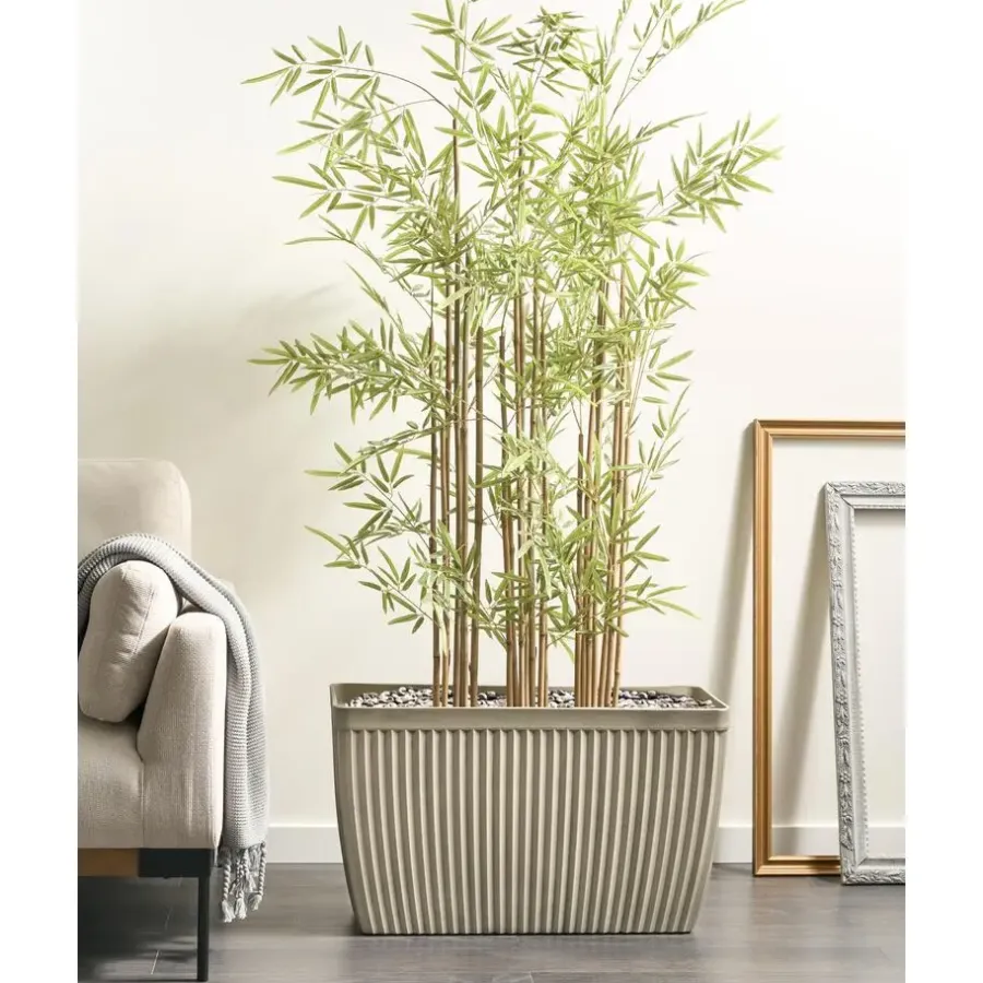 Bloempotten-Leen Bakker SISAL - Bloempot - Beige - 73 x 32 cm - Steenmengsel