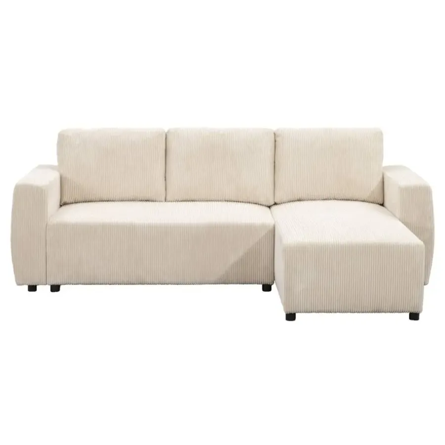 Slaapbanken|Slaapbanken-Leen Bakker Slaapbank Novara - ecru - 85x230x155 cm