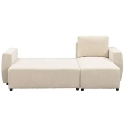 Slaapbanken|Slaapbanken-Leen Bakker Slaapbank Novara - ecru - 85x230x155 cm