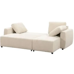 Slaapbanken|Slaapbanken-Leen Bakker Slaapbank Novara - ecru - 85x230x155 cm