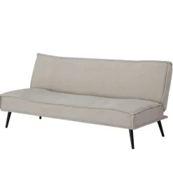 Giga Meubel Slaapbank 3-Zits - Beige Stof - Zithoogte 43cm - 181x83x81cm - Mali