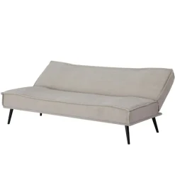 Giga Meubel Slaapbank 3-Zits - Beige Stof - Zithoogte 43cm - 181x83x81cm - Mali