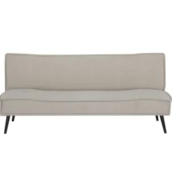 Giga Meubel Slaapbank 3-Zits - Beige Stof - Zithoogte 43cm - 181x83x81cm - Mali