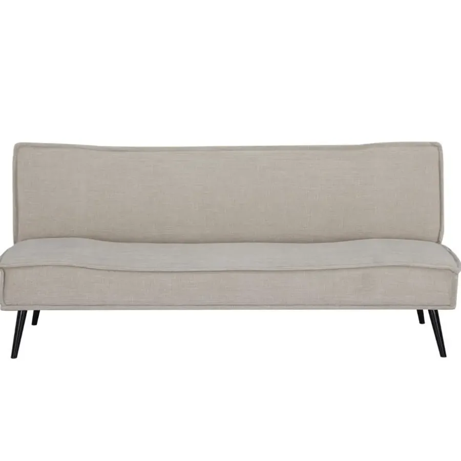 Giga Meubel Slaapbank 3-Zits - Beige Stof - Zithoogte 43cm - 181x83x81cm - Mali