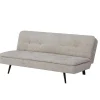 Giga Meubel Slaapbank 3-Zits - Beige Stof - Zithoogte 41cm - 179x87x80cm - Olive