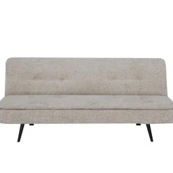Giga Meubel Slaapbank 3-Zits - Beige Stof - Zithoogte 41cm - 179x87x80cm - Olive