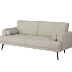 Giga Meubel Slaapbank 3-Zits - Beige Stof - Zithoogte 47cm - 209x91x85cm - Jason
