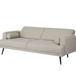 Giga Meubel Slaapbank 3-Zits - Beige Stof - Zithoogte 47cm - 209x91x85cm - Jason