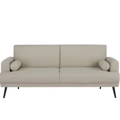 Giga Meubel Slaapbank 3-Zits - Beige Stof - Zithoogte 47cm - 209x91x85cm - Jason