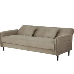 Slaapbanken|Slaapbanken-Giga Meubel Slaapbank 3-Zits - Taupe Stof - Zithoogte 47cm - 200x85x87cm - Torvi