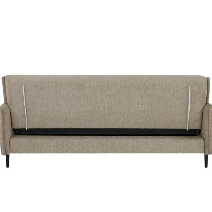 Slaapbanken|Slaapbanken-Giga Meubel Slaapbank 3-Zits - Taupe Stof - Zithoogte 47cm - 200x85x87cm - Torvi