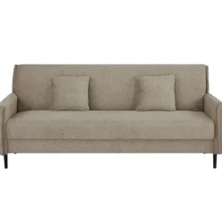 Slaapbanken|Slaapbanken-Giga Meubel Slaapbank 3-Zits - Taupe Stof - Zithoogte 47cm - 200x85x87cm - Torvi