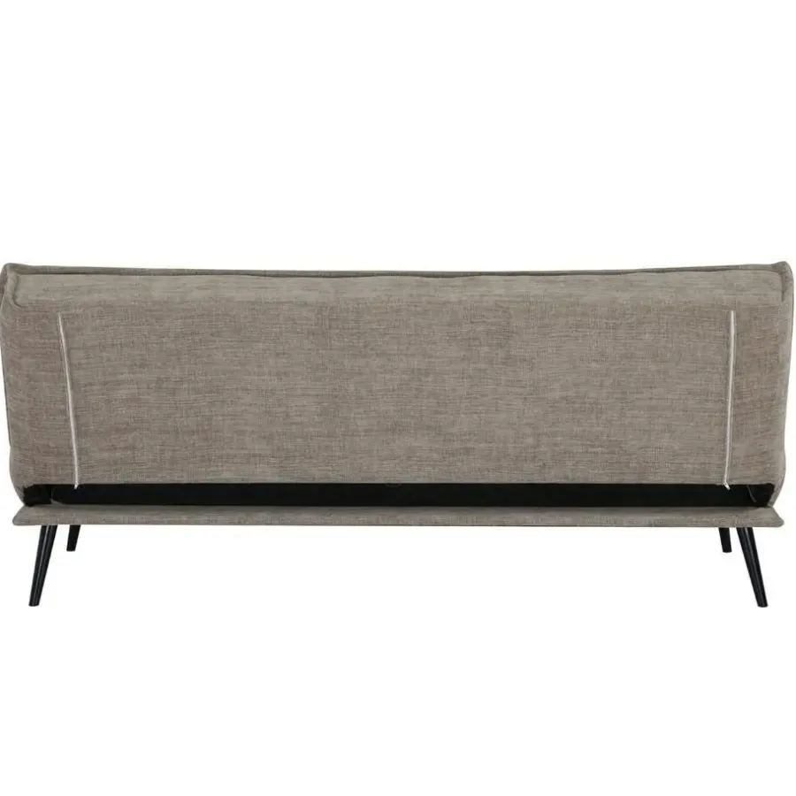 Giga Meubel Slaapbank 3-Zits - Taupe Stof - Zithoogte 43cm - 181x83x81cm - Mali