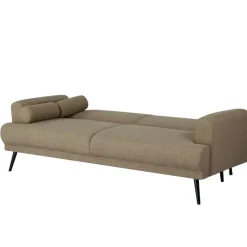 Slaapbanken|Slaapbanken-Giga Meubel Slaapbank 3-Zits - Taupe Stof - Zithoogte 47cm - 209x91x85cm - Jason