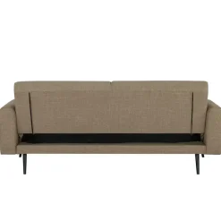 Slaapbanken|Slaapbanken-Giga Meubel Slaapbank 3-Zits - Taupe Stof - Zithoogte 47cm - 209x91x85cm - Jason