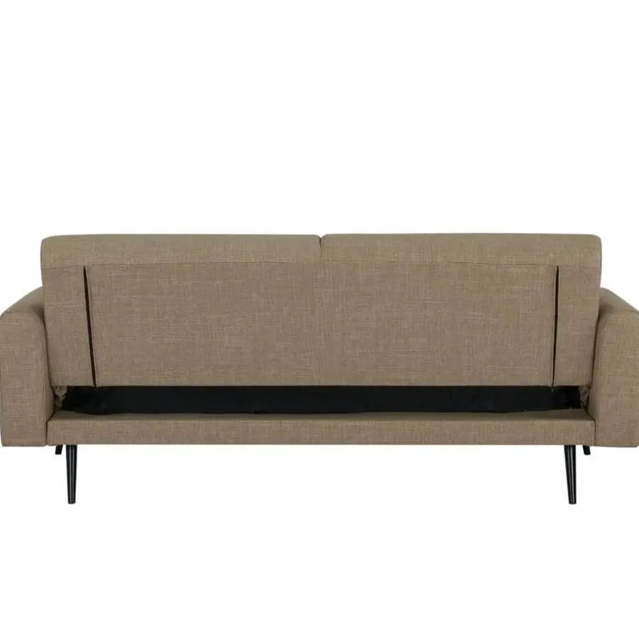 Slaapbanken|Slaapbanken-Giga Meubel Slaapbank 3-Zits - Taupe Stof - Zithoogte 47cm - 209x91x85cm - Jason