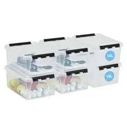 Opbergboxen-SmartStore Stevige Opbergbox 14L Set van 6 - 40x30x18cm
