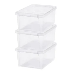 Opbergboxen-SmartStore Stevige Opbergbox 14L Set van 3 - 40x30x18cm