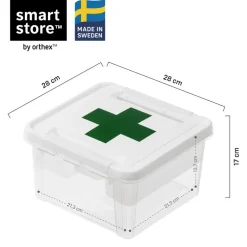 SmartStore Stevige Opbergbox 7L Set van 3 - 28x28x17cm