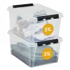 Opbergboxen-SmartStore Stevige Opbergbox 31L Set van 2 - 50x39x26cm