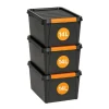 Opbergboxen-SmartStore Stevige Opbergbox 14L Set van 3 - 40x30x19cm