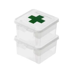 SmartStore Stevige Opbergbox 7L Set van 2 - 28x28x17cm