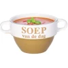 Merkloos Soepkommen - Soep van de dag - Cappuccino bruin - Stapelbaar