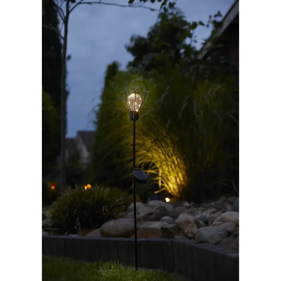 Solar Tuinverlichting-Luxform Solar Grondspies Tuinlamp - Pentagon - 2 stuks