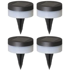 Prikspots-Luxform Solar Grondspots - Avignon - 4 stuks - LED - Zwart