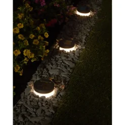 Prikspots-Luxform Solar Grondspots - Avignon - 4 stuks - LED - Zwart