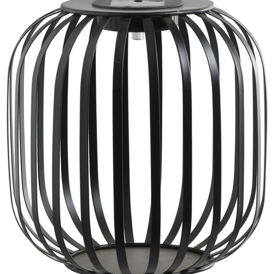 Leen Bakker Solar lantaarn Sem - antraciet - 20,5xØ20 cm