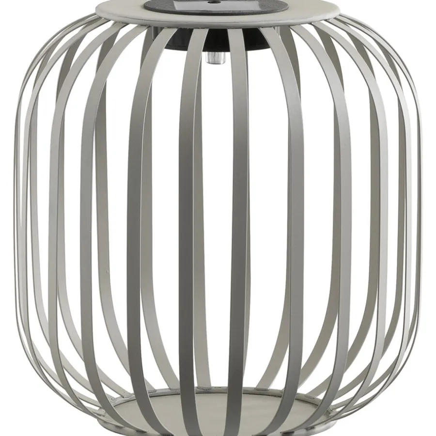 Leen Bakker Solar lantaarn Sem - taupe - 20,5xØ20 cm
