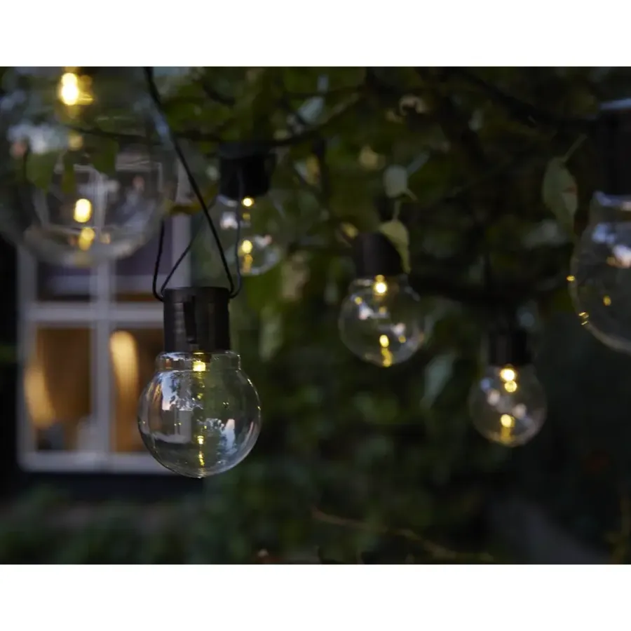 Luxform Solar Lichtsnoer Menorca Feestverlichting 10x LED