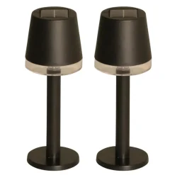 Luxform Solar Tafellamp - Cala d'Or - LED - 2 stuks