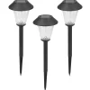 Buitenverlichting|Solar Tuinverlichting-Luxform Solar Tuinlamp - St. Tropez - 3 stuks - 5 Lumen