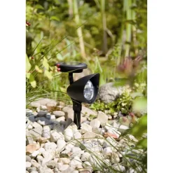 Prikspots-Luxform Solar Tuinlampen - Lazise - 2 stuks - Zwart