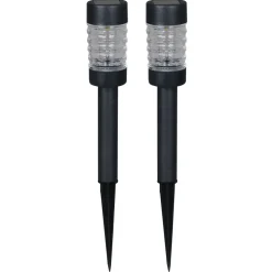 Solar Tuinverlichting-Luxform Solar Tuinlampen - Rennes - 3 stuks - Antraciet