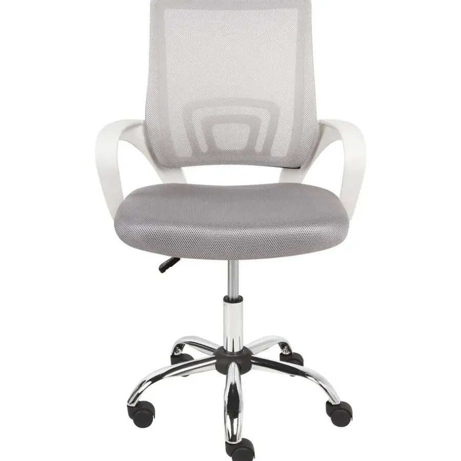Beliani SOLID - Bureaustoel - Grijs - Polyester
