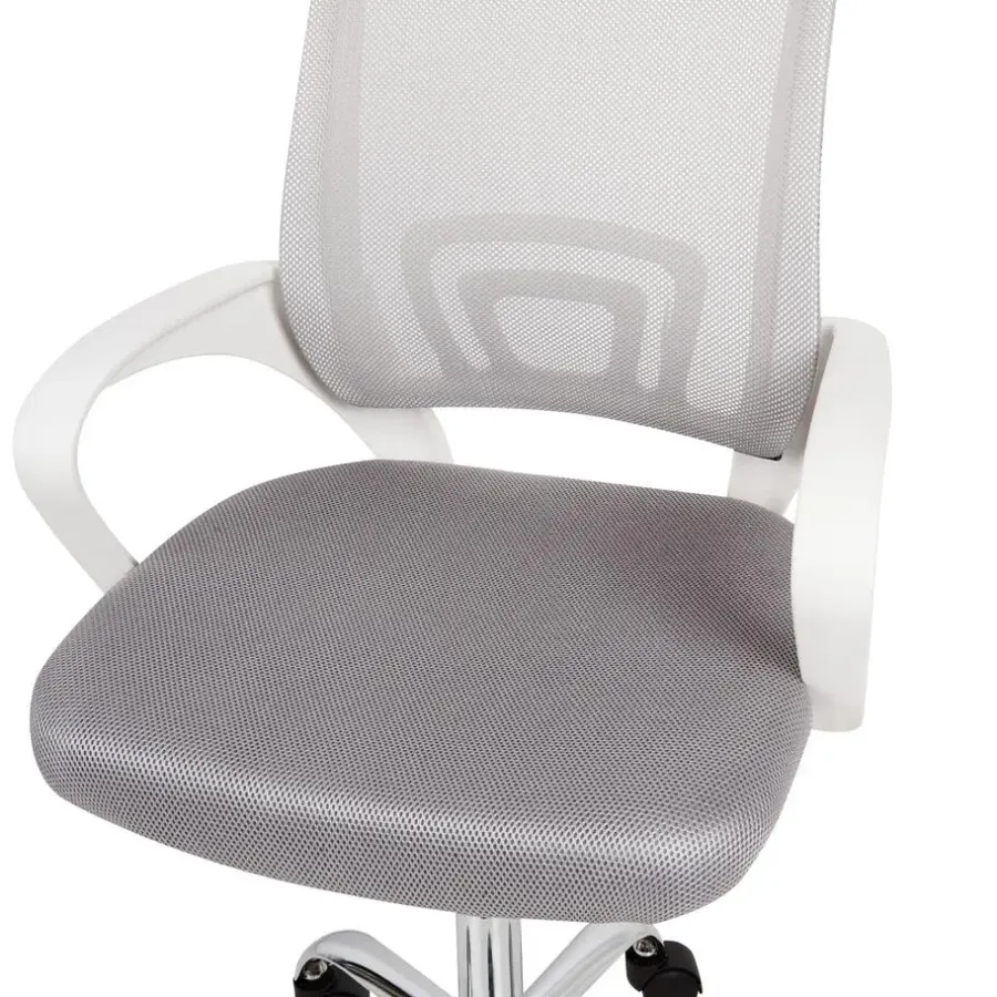 Beliani SOLID - Bureaustoel - Grijs - Polyester